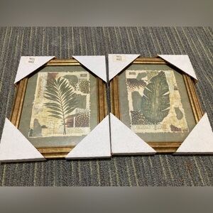 Gold Framed Botanical Wall Art Set